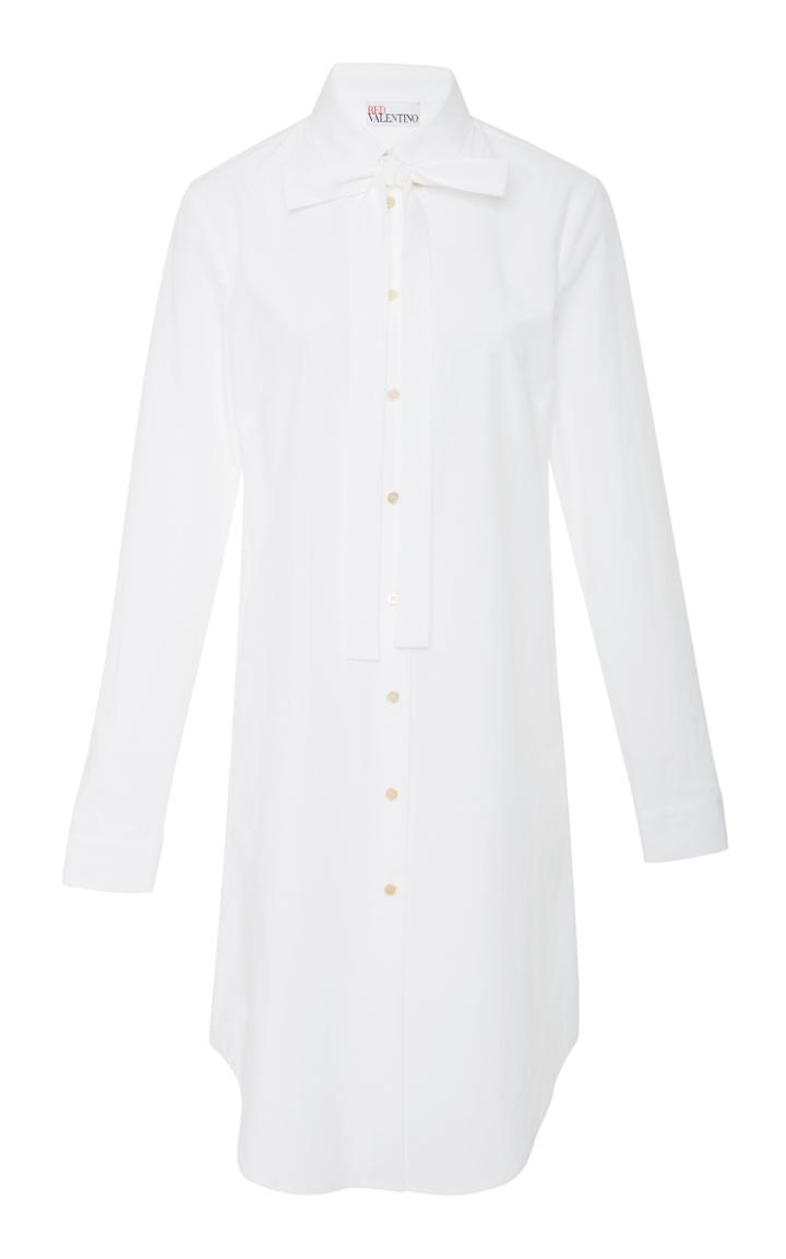 Red Valentino Longline Button Down Shirt