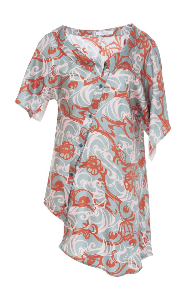 Adeam Asymmetric Scarf Shirt