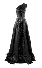 Alex Perry Jasper Sequined Croc-effect One-shoulder Gown