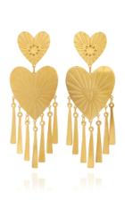 Moda Operandi Mercedes Salazar Gold Heart Earrings