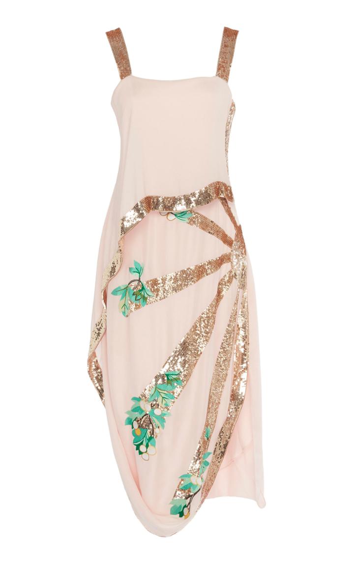 Temperley London Sycamore Draped Georgette Dress