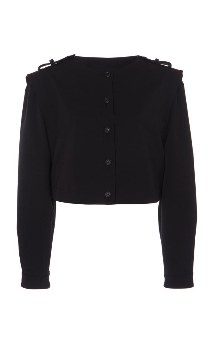 Moda Operandi Alberta Ferretti Cropped Gabardine Jacket