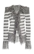 Balmain Striped Knit Jacket