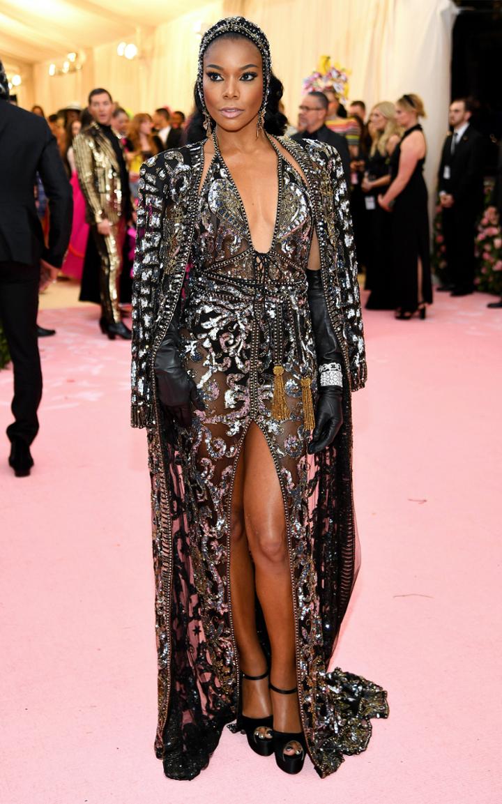 Dundas V-neck Embellished Gown