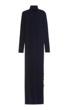 Marni Long Sleeve Virgin Wool Knit Maxi Dress