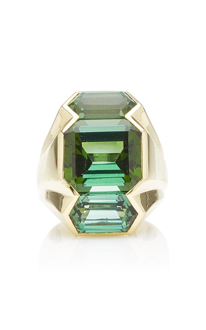 Moda Operandi Stephen Russell One Of A Kind 18k Yellow Gold And Tourmaline Ring