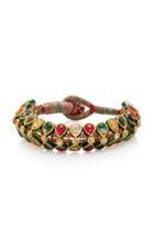Sanjay Kasliwal 14k Gold Navratna Diamond Bracelet