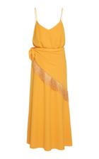 Lela Rose Handkerchief Crepe De Chine Midi Dress