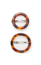 Cult Gaia Set-of-two Ria Tortoiseshell Acetate Hairclips