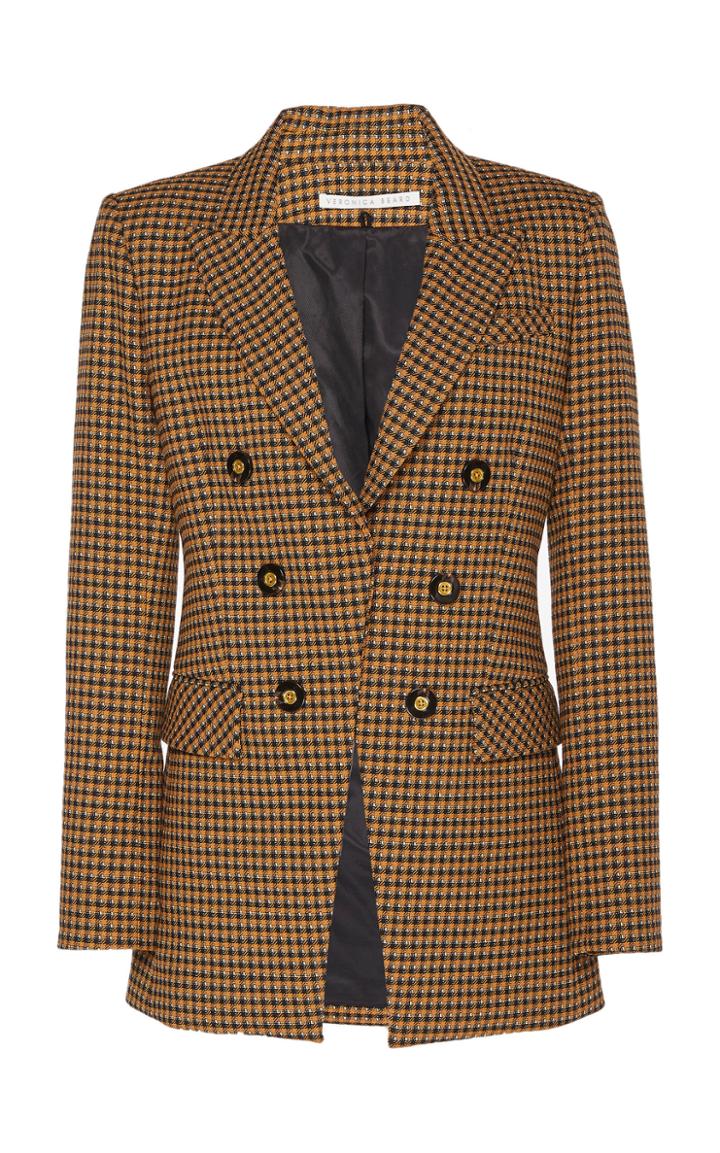 Veronica Beard Fortuna Dickey Double-breasted Blazer