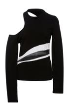 Cushnie Et Ochs Sarina Long Sleeved Single Cold Shoulder Top