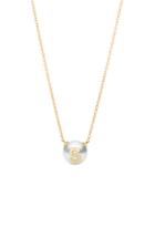 Moda Operandi W.rosado 18k Rose Gold Pearl Id Letter Necklace