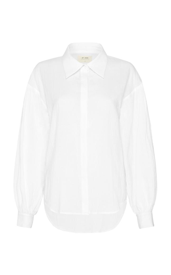 Moda Operandi St. Agni Daiki Oversized Cotton Puff-sleeve Shirt
