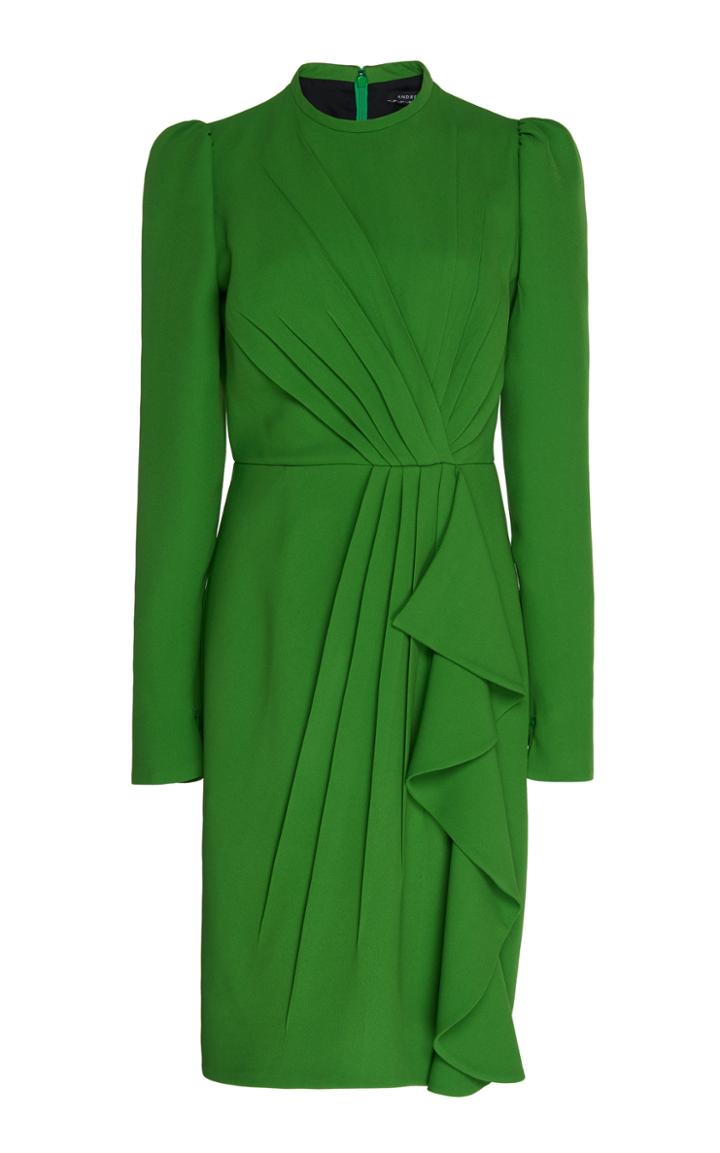 Moda Operandi Andrew Gn Ruffle-embellished Crepe Dress Size: 38