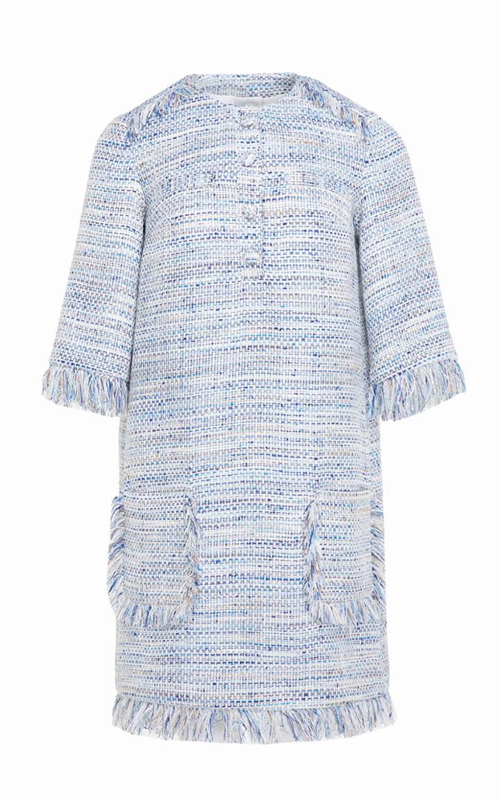 Moda Operandi Huishan Zhang Bettina Tweed Shift Dress
