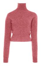 Victoria Beckham Cropped Seamless Wool Turtleneck Size: M