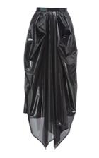 Christopher Kane Iridescent Ruched Midi Skirt
