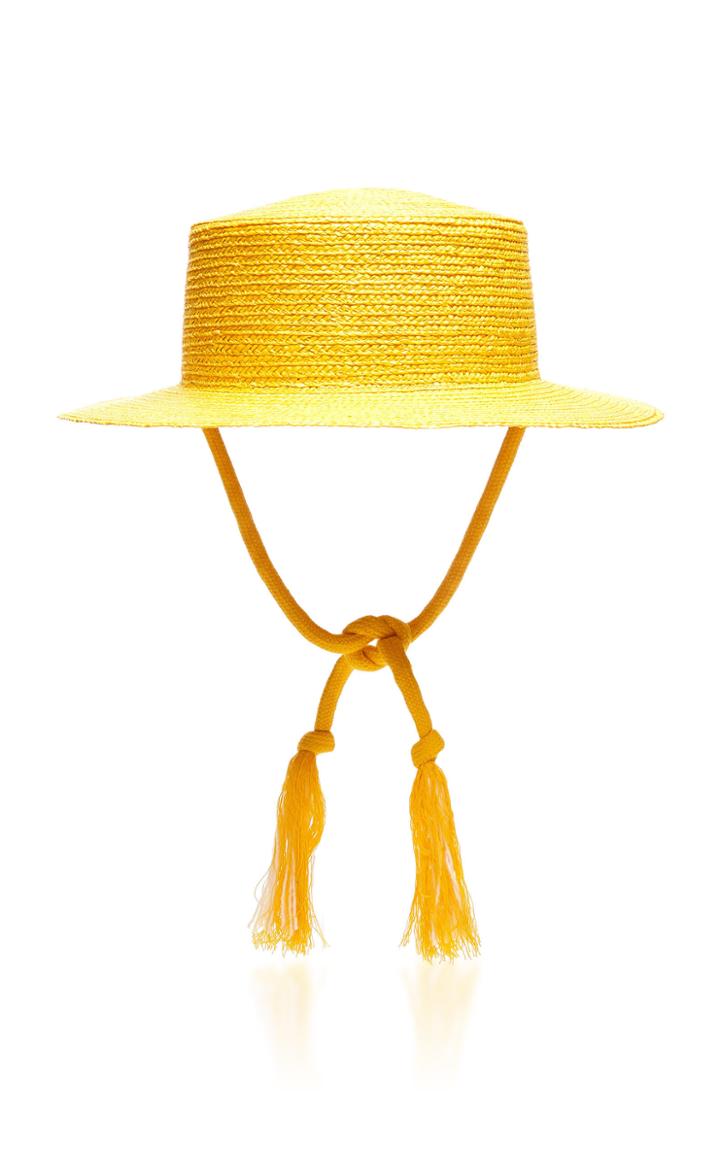 Federica Moretti Tasseled Straw Hat