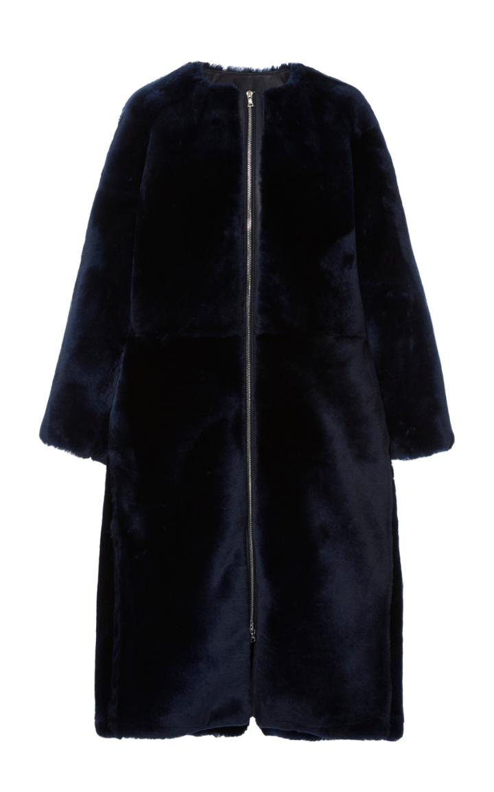 Partow Aurelie Knee-length Shearling Coat
