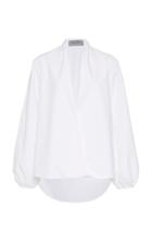 Moda Operandi Silvia Tcherassi Cortona Collarless Cotton Shirt