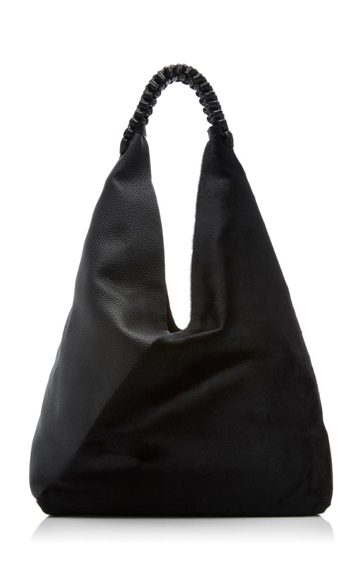 Nancy Gonzalez Large Angular Leather Shoulder Bag