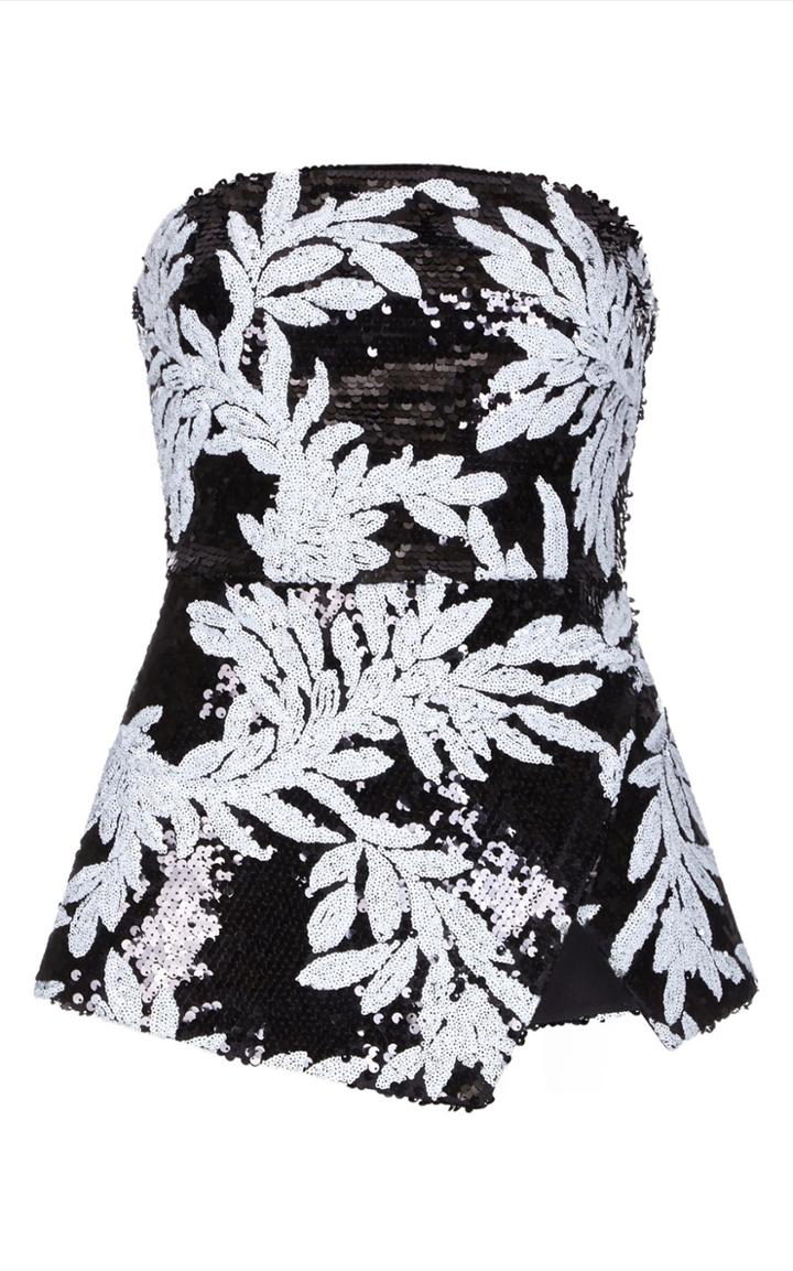 Safiyaa Malaya Sequin Top