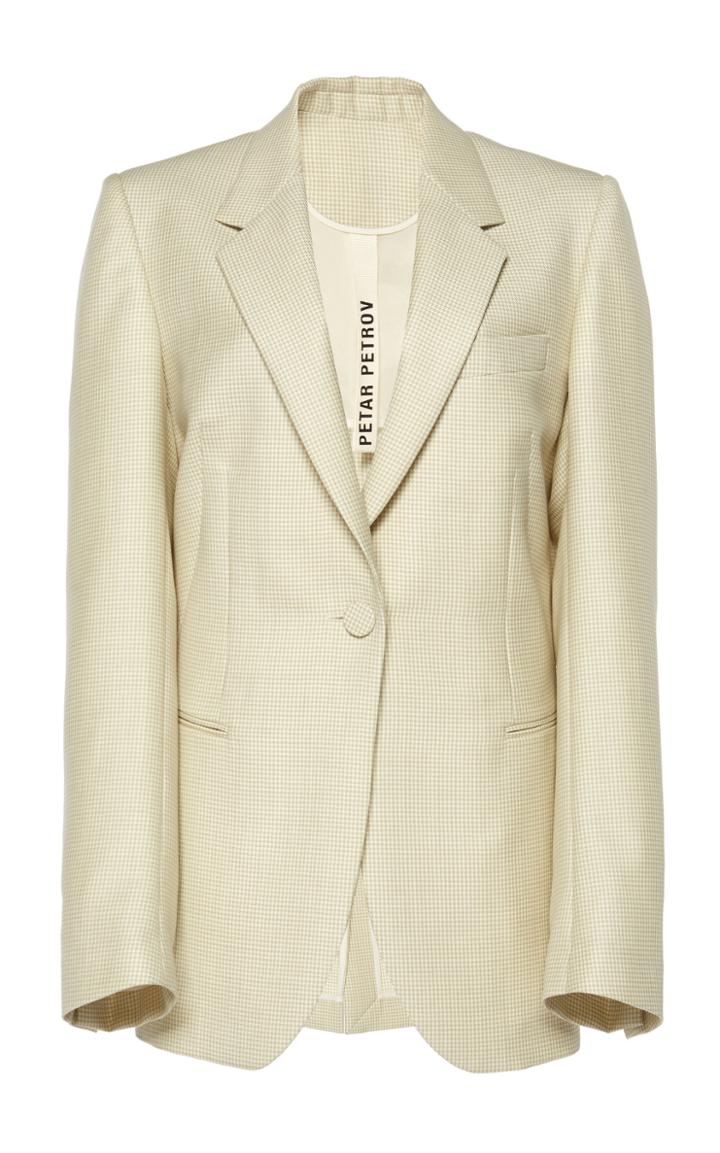 Petar Petrov Jaffa Wool And Mohair-blend Blazer