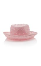 Yestadt Millinery Alicia Sequin-embellished Straw Bucket Hat