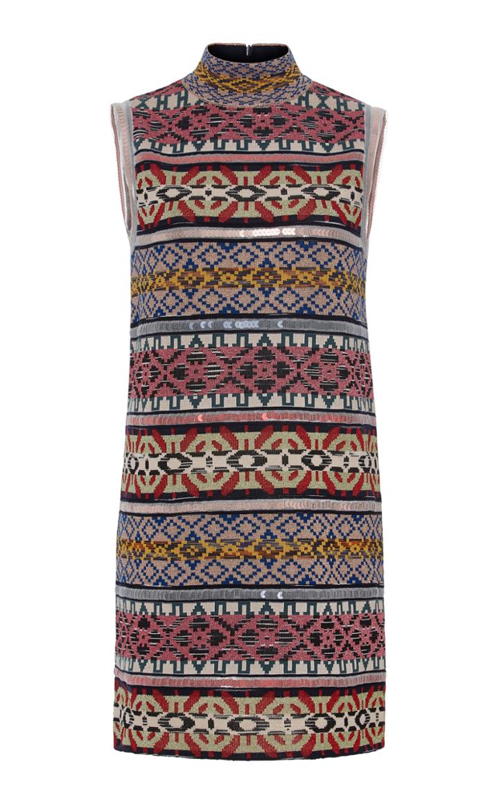 Missoni Sleeveless Mini Patchwork Stripes Short Dress