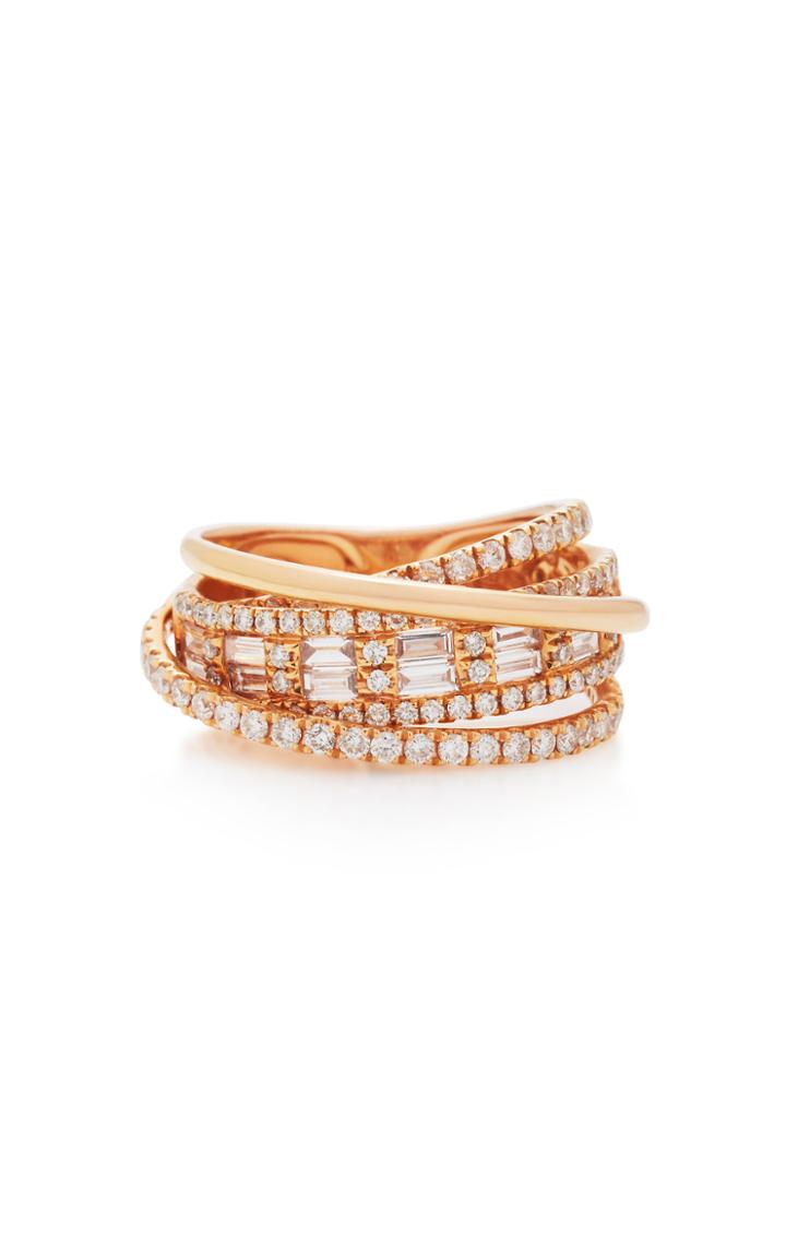 Shay Essential Orbit Ring With Baguette Diamonds