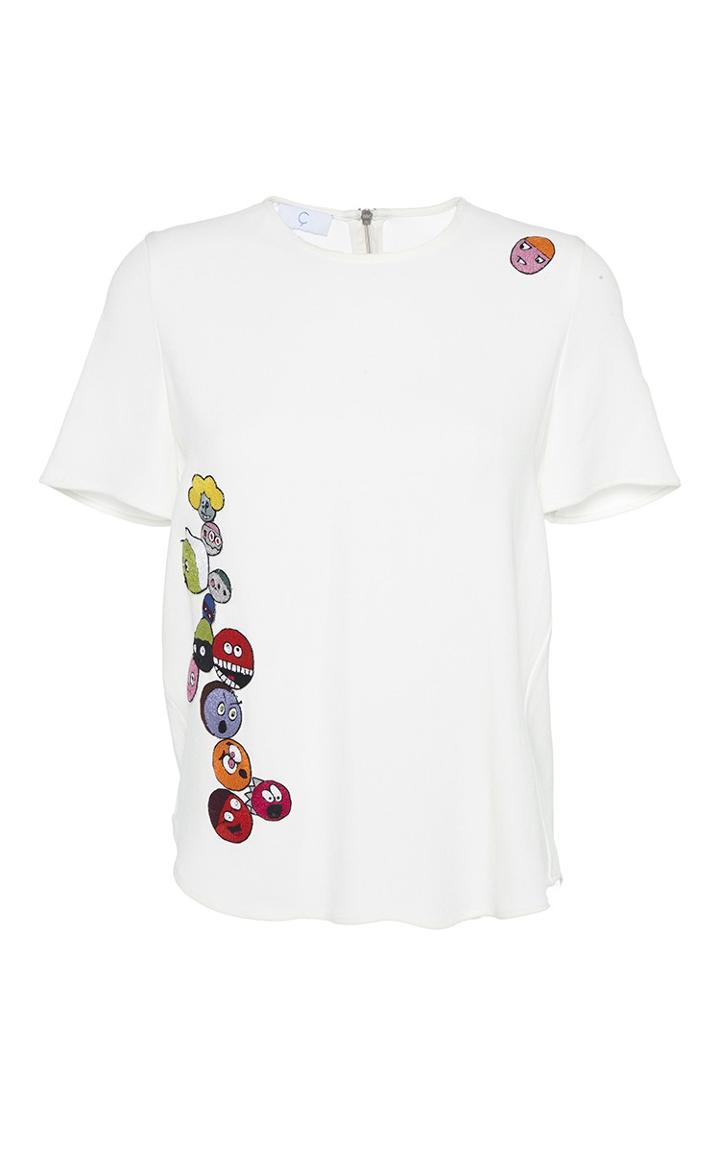 Mira Mikati Multi-heads Embroidered Top