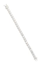 Fallon Solitaire Silver-tone Crystal Bracelet