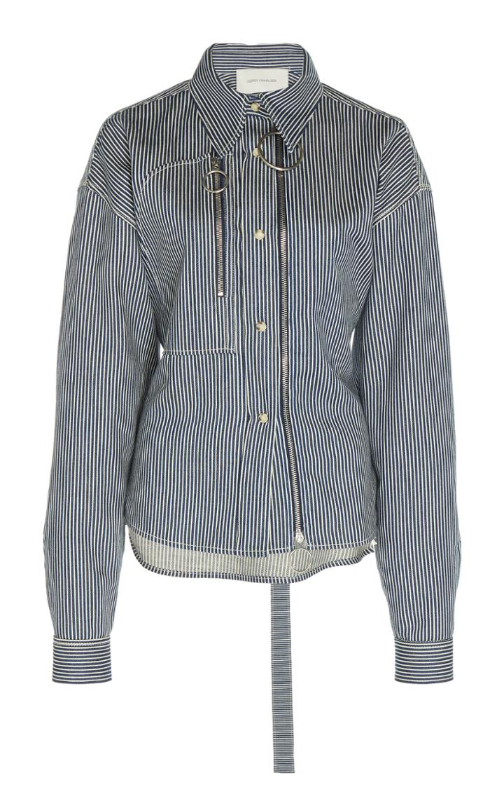 Cdric Charlier Stripe Cotton Jacket