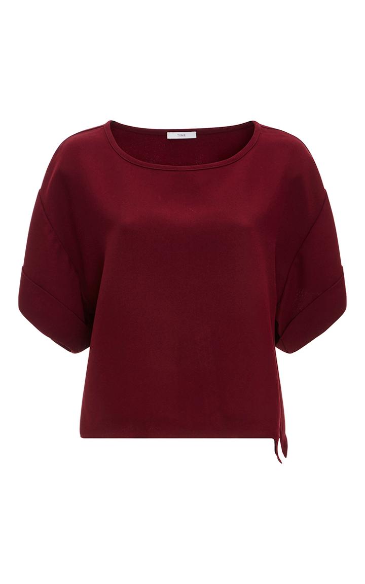 Tome Crepe Split Side Tee Shirt