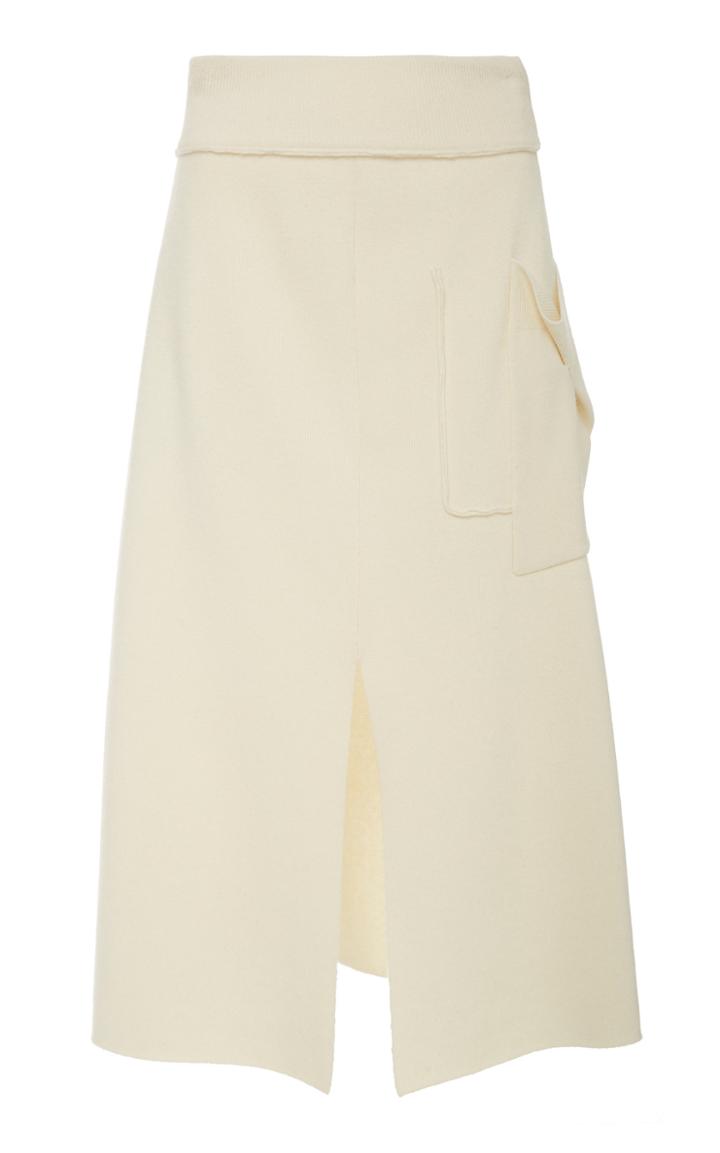 Cdric Charlier High-rise Wool Midi Skirt