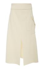 Cdric Charlier High-rise Wool Midi Skirt