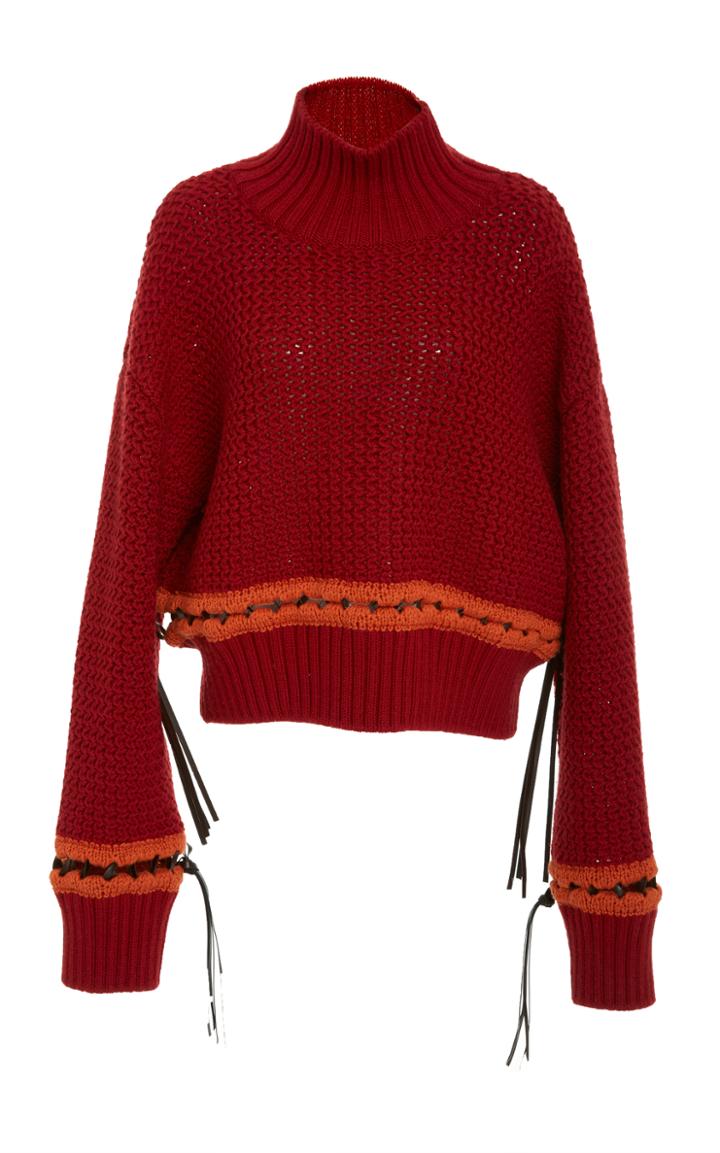 Alberta Ferretti Lace Up Pullover