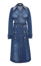 Michael Kors Collection Military Denim Trench Coat