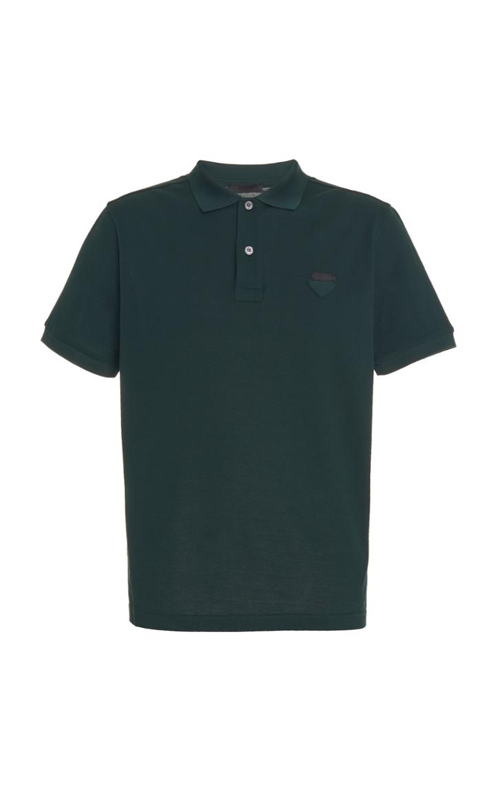 Prada Cotton-pique Polo Shirt Size: S