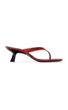 Simon Miller Beep Snake-effect Leather Sandals
