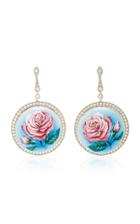 Axenoff Jewellery La Vie En Rose Silver Drop Earrings