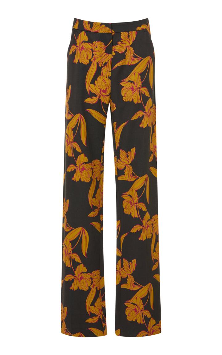 A.l.c. Vaughn Printed Wool-blend Pants
