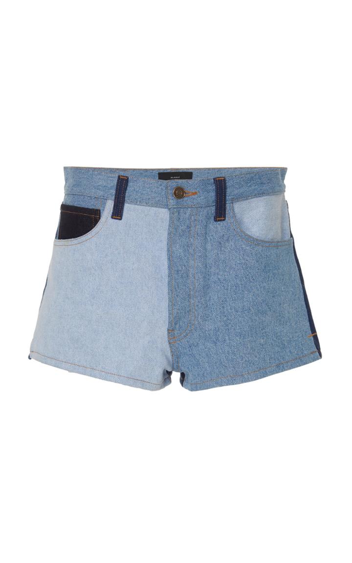 Alanui Patchwork Denim Shorts