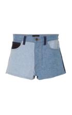 Alanui Patchwork Denim Shorts