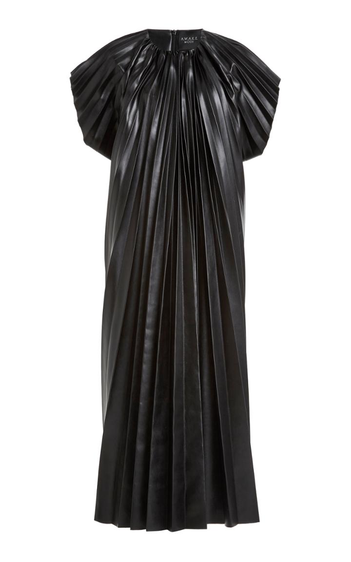 Moda Operandi A.w.a.k.e. Mode Pleated Satin Dress