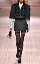 Dolce & Gabbana Floral Jacquard Cropped Jacket