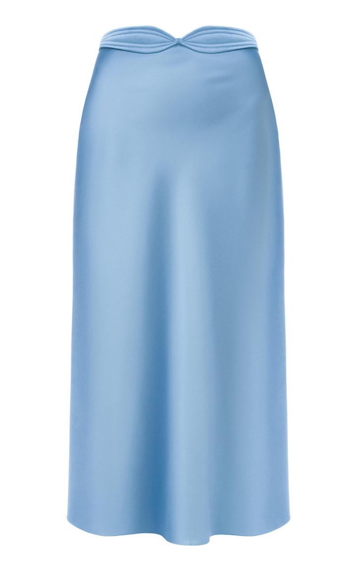Moda Operandi Anna October Dido Satin Midi Skirt