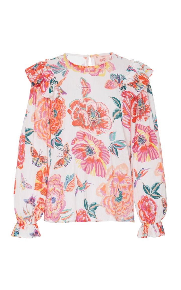 Moda Operandi Banjanan Ruffled Cotton Andrea Top Size: Xs