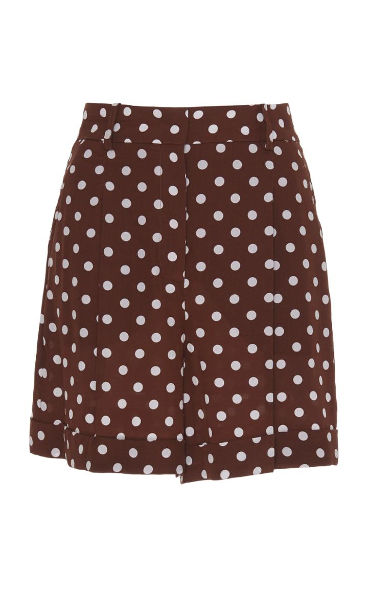 Moda Operandi Michael Kors Collection Printed Crepe De Chine Shorts Size: 0