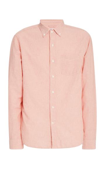 Alex Mill Striped Cotton-linen Shirt